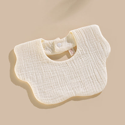6-Layer Cotton Gauze Petal Baby Bib | Soft Drool Bib