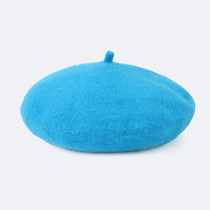 Classic Wool-Look Beret — Soft Texture, 3 Wear Styles, 8 Colors
