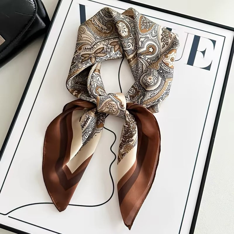 Coffee Brown Paisley