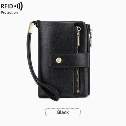 👛Women's long wallet, stylish clutch, elegant solid color RFID blocking leather wallet!!!