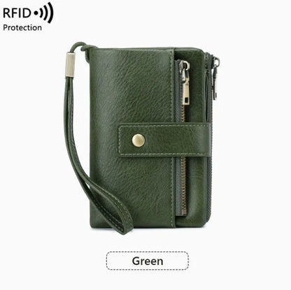 👛Women's long wallet, stylish clutch, elegant solid color RFID blocking leather wallet!!!