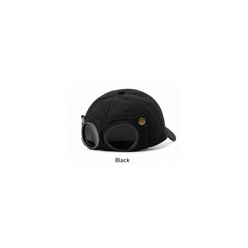 Aviator Goggle Cap – 2-Way Style Baseball Cap with Detachable Goggles