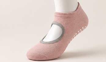 🧘‍♀️ Women's Non-Slip Pilates Grip Socks – Open-Instep Yoga & Barre Socks