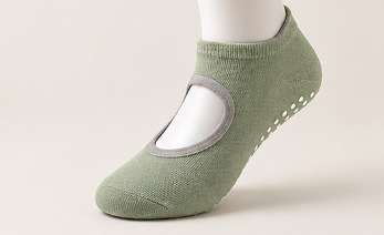 🧘‍♀️ Women's Non-Slip Pilates Grip Socks – Open-Instep Yoga & Barre Socks