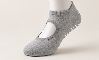 🧘‍♀️ Women's Non-Slip Pilates Grip Socks – Open-Instep Yoga & Barre Socks