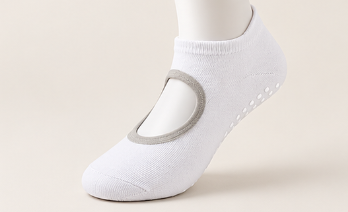 🧘‍♀️ Women's Non-Slip Pilates Grip Socks – Open-Instep Yoga & Barre Socks