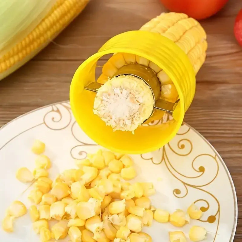 Corn Stripper Tool, Quick Corn Kernel Remover, Stainless Steel Corn Peeler for Kitchen