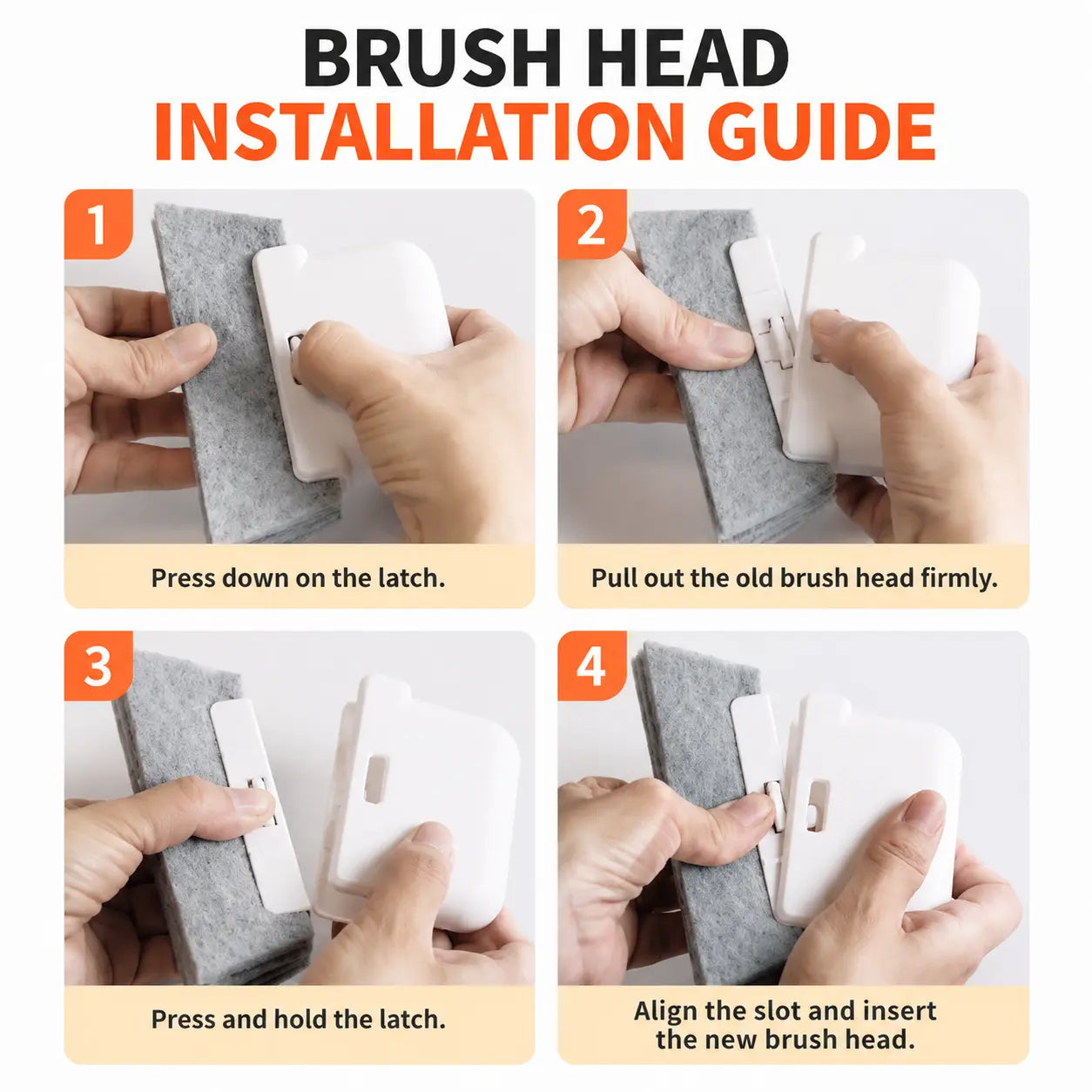 2-in-1 Window Track Cleaner – Built-In Scraper & Washable Deep-Cleaning Pad