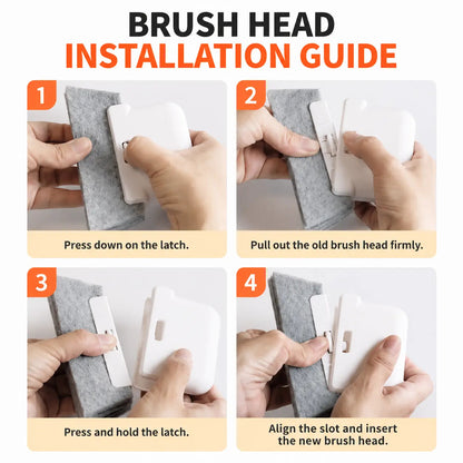 2-in-1 Window Track Cleaner – Built-In Scraper & Washable Deep-Cleaning Pad