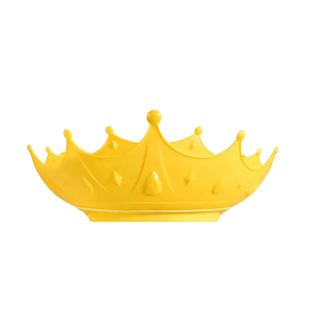 Crown Baby Shower Cap, 4‑Level Adjustable Buckle Silicone Bath Visor for Toddlers, Keep Water Out of Eyes & Ears
