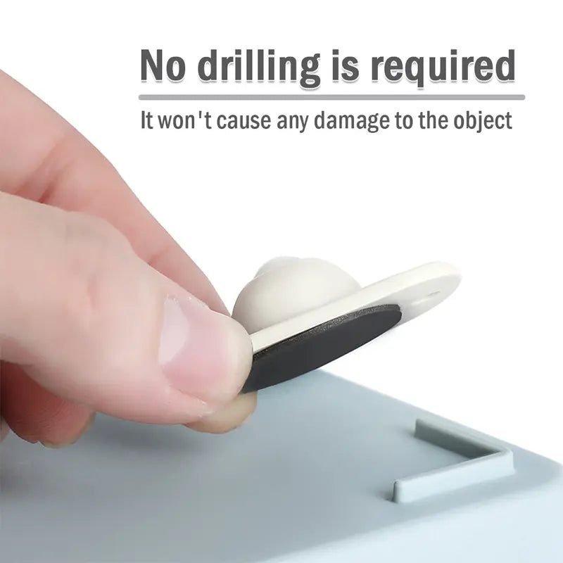 Self-Adhesive Mini Casters, Silent 360° Rolling, Strong Load Capacity