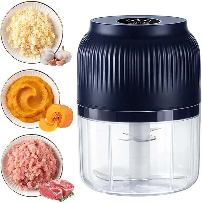 Mini Electric Food Processor for Meat, Garlic, Onion & Vegetables