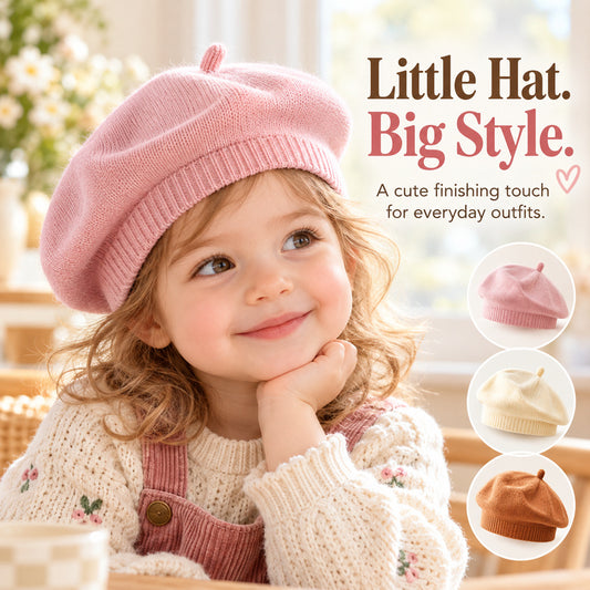 Baby Knit Beret Hat for Toddlers