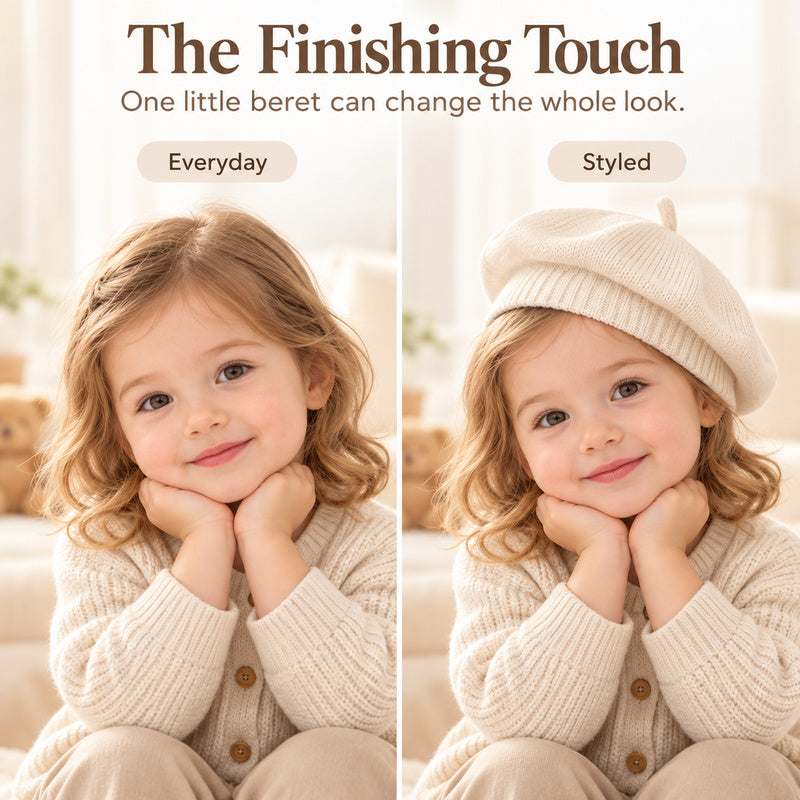 Baby Knit Beret Hat for Toddlers