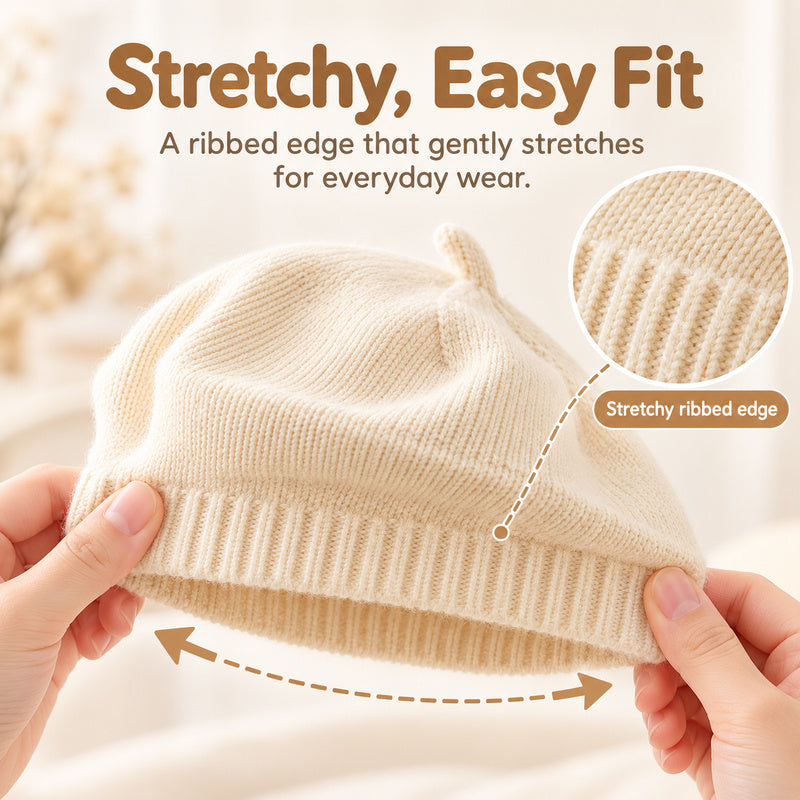 Baby Knit Beret Hat for Toddlers