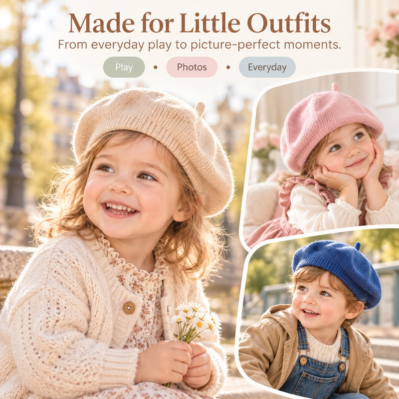 Baby Knit Beret Hat for Toddlers