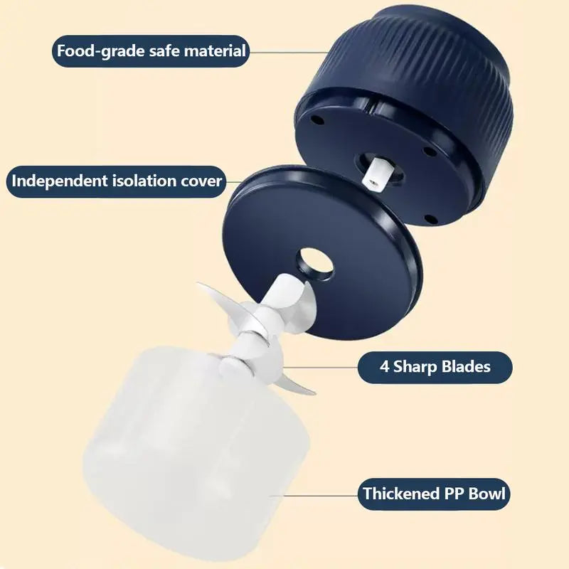 Mini Electric Food Processor for Meat, Garlic, Onion & Vegetables