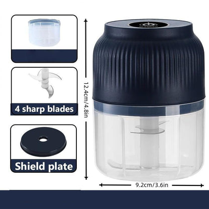 Mini Electric Food Processor for Meat, Garlic, Onion & Vegetables