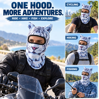 Animal Print Mesh Balaclava | Lightweight Summer Riding Hood