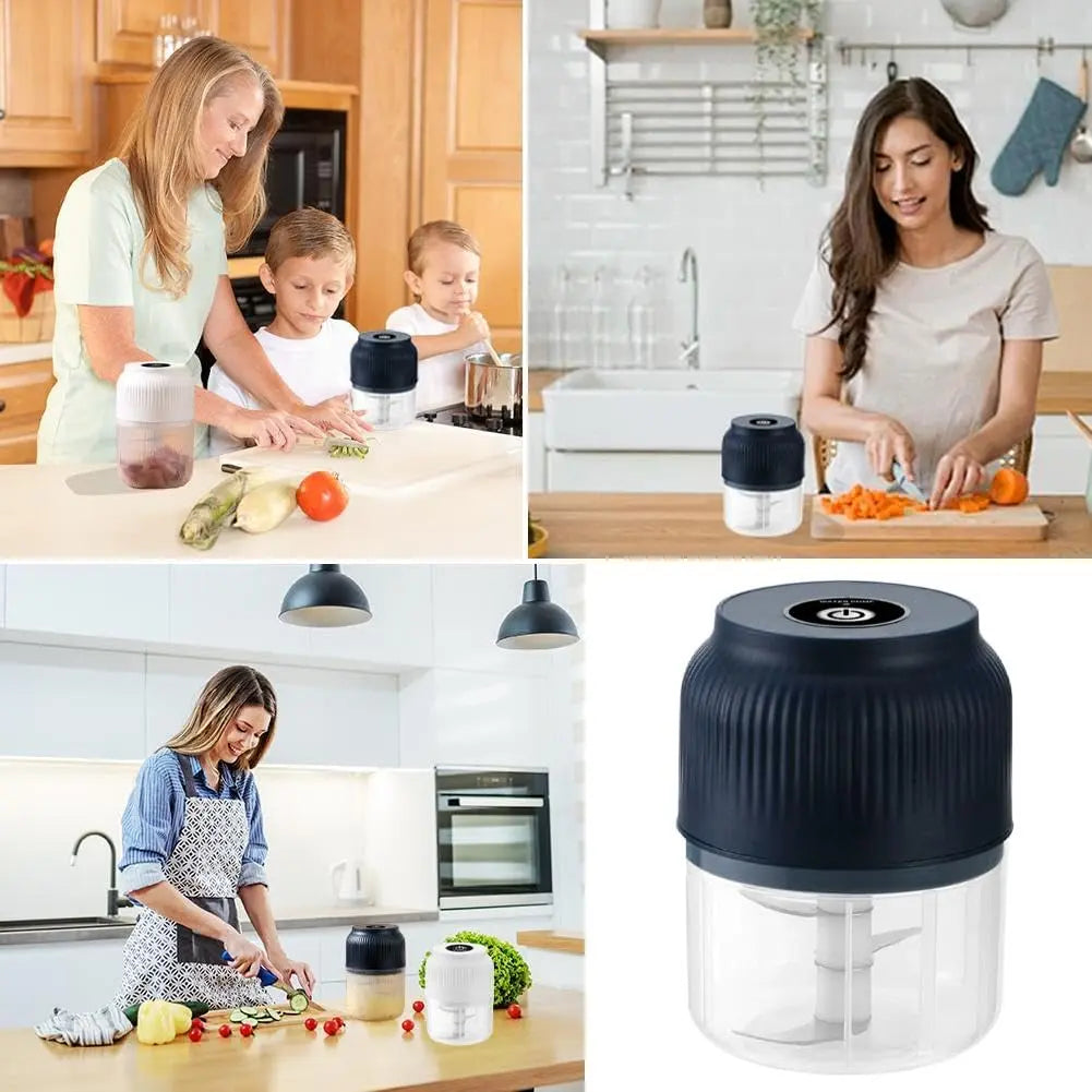 Mini Electric Food Processor for Meat, Garlic, Onion & Vegetables