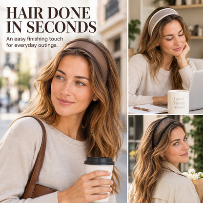 Wide Mesh Non Slip Hair Hoop Headband