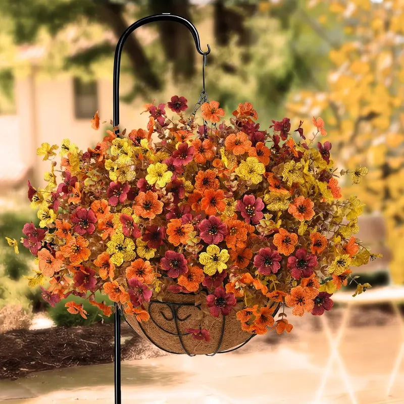 🍂🌸 Halloween Fall UV Resistant Artificial Colorful Fake Flowers