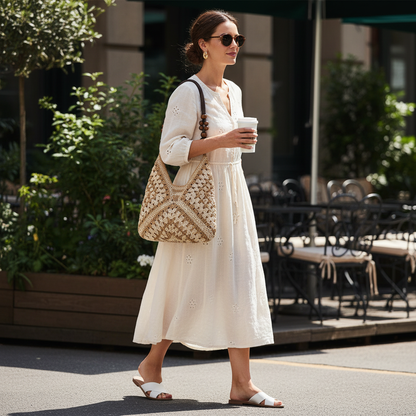 Lifestyle Straw Bag Fashion Photography