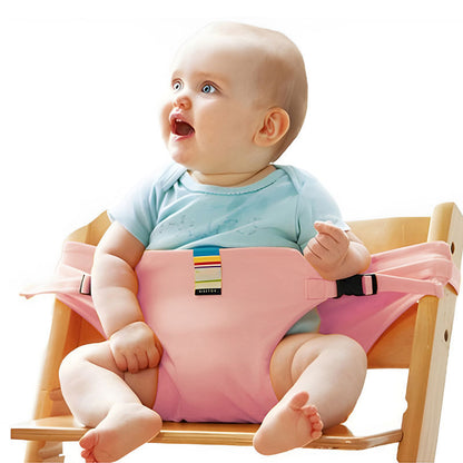 Portable Baby Chair Harness, Compact Travel Seat for High-Back Chairs