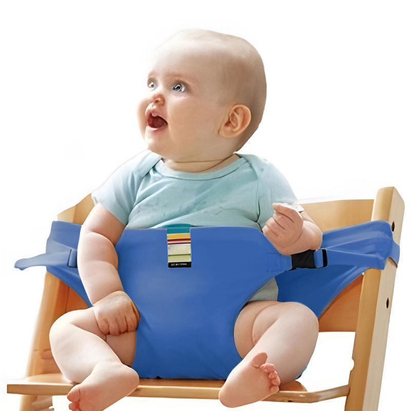 Portable Baby Chair Harness, Compact Travel Seat for High-Back Chairs
