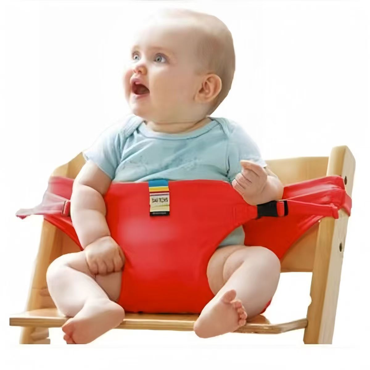 Portable Baby Chair Harness, Compact Travel Seat for High-Back Chairs