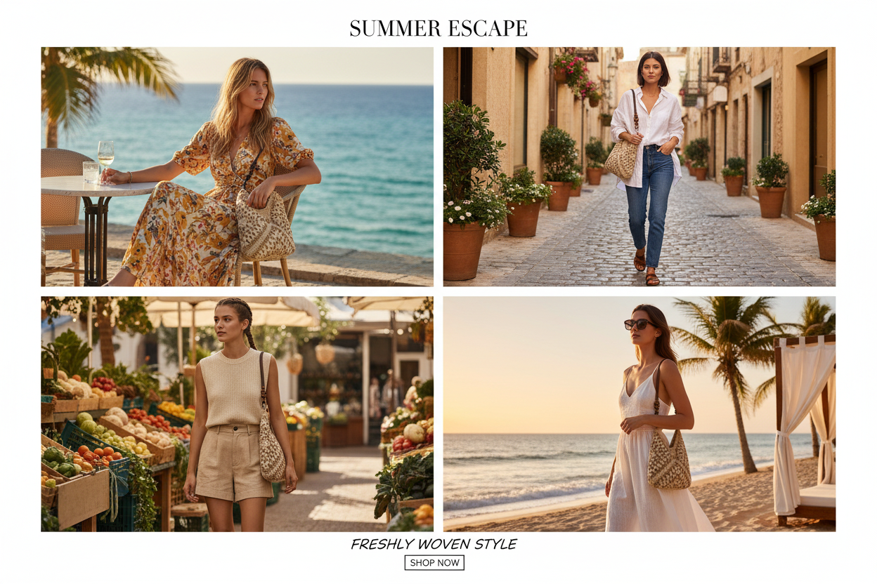 Premium Woven Bag Lifestyle Banner