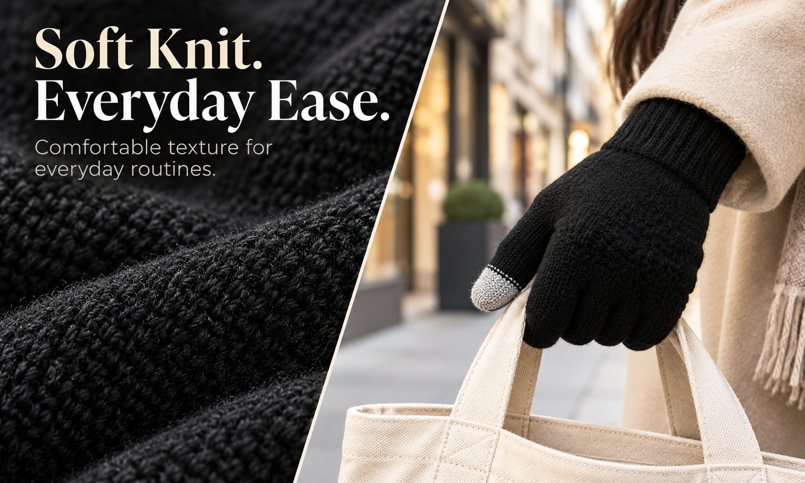 Textured Knit, Simple Style