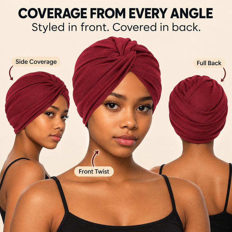 Soft Pre-Tied Stretch Turban Headwrap