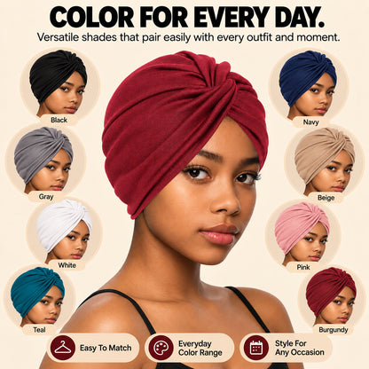 Soft Pre-Tied Stretch Turban Headwrap