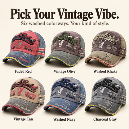 Vintage Distressed Baseball Cap | Washed Embroidered Dad Hat